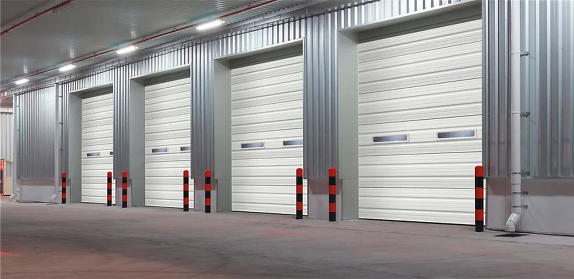 Ribbed Panel Steel Garage Doors, Spectrum Facility Solutions,